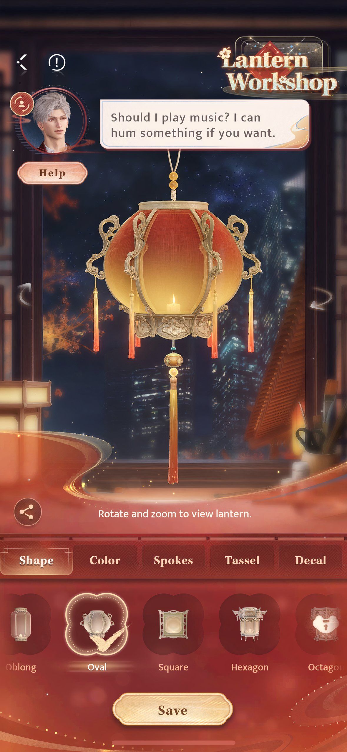 Love And Deepspace: An image of the Lantern Workshop.