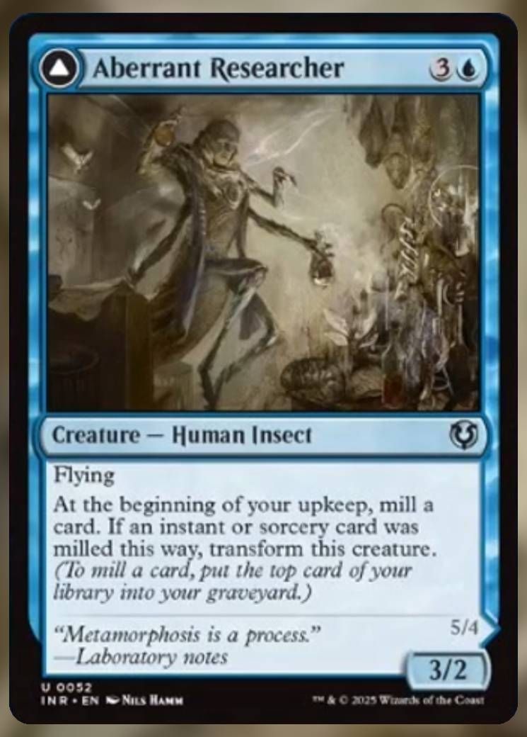Magic The Gathering Aberrant Researcher Card.