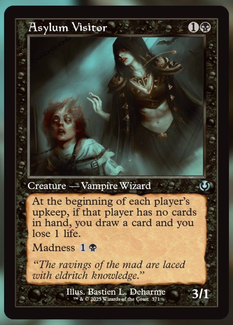 Magic The Gathering Asylum Visitor Alt Card.