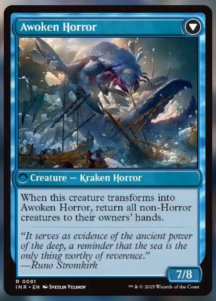 Magic The Gathering Awoken Horror Card.
