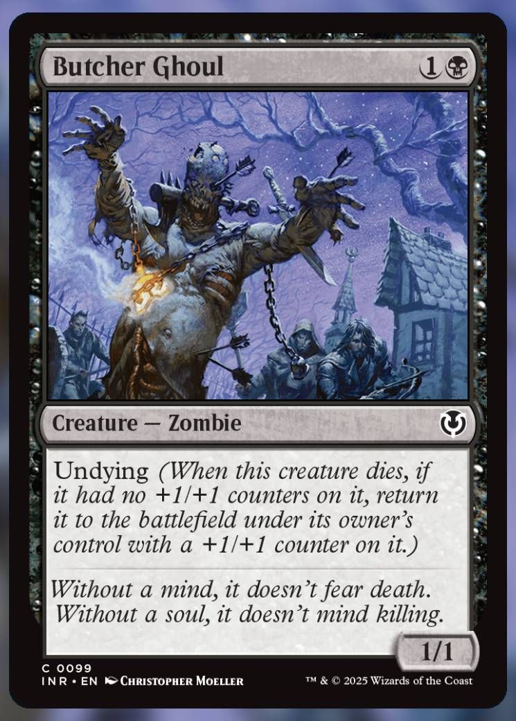 Magic The Gathering Butcher Ghoul Card.