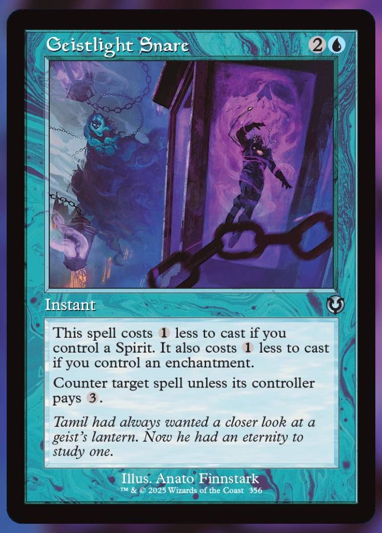 Magic The Gathering Geistlight Snare Alt Card.