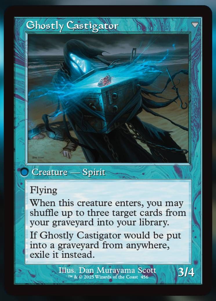 Magic The Gathering Ghostly Castigator Alt Card.