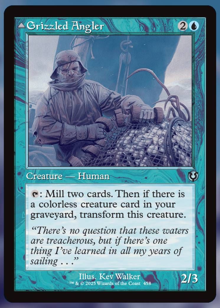Magic The Gathering Grizzled Angler Alt Card.