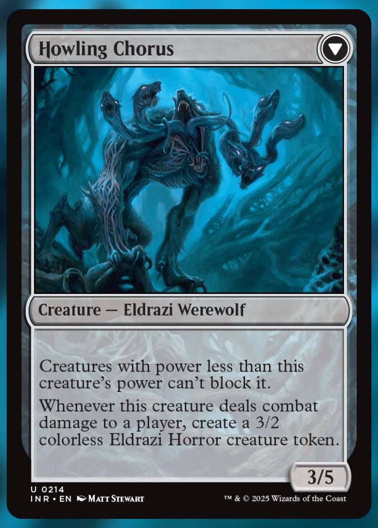 Magic The Gathering Howling Chorus Card.