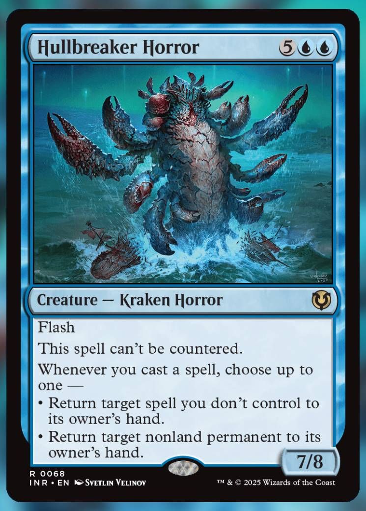 Magic The Gathering Hullbreaker Horror Card.