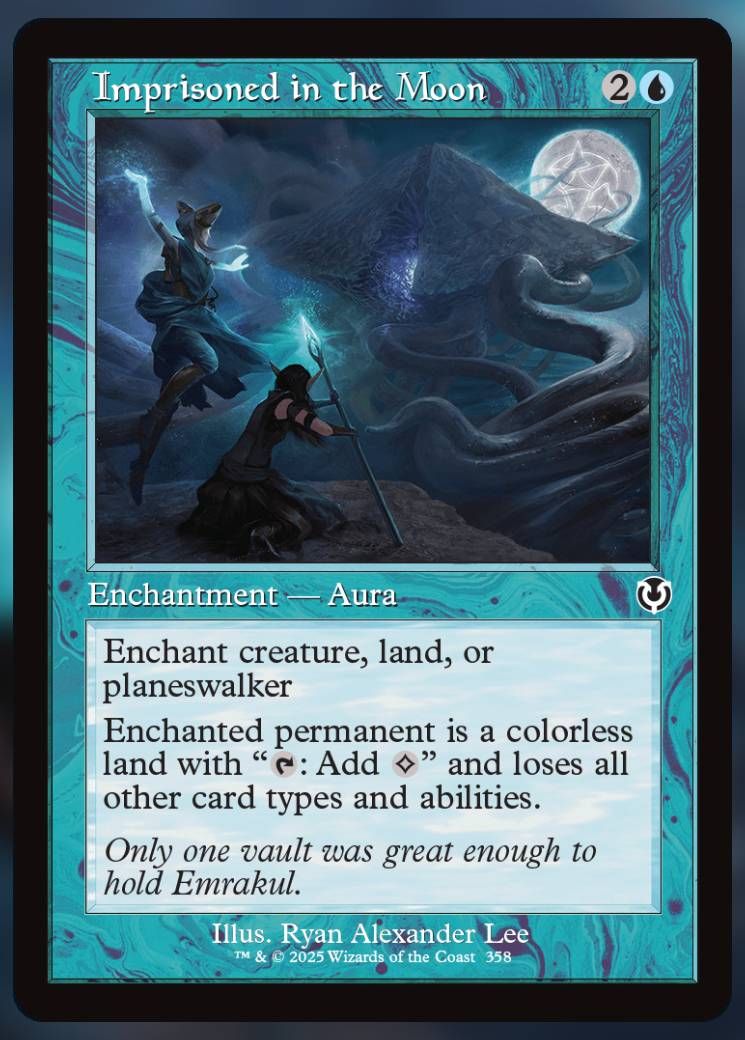 Magic The Gathering Imprisoned in the Moon Alt Card.