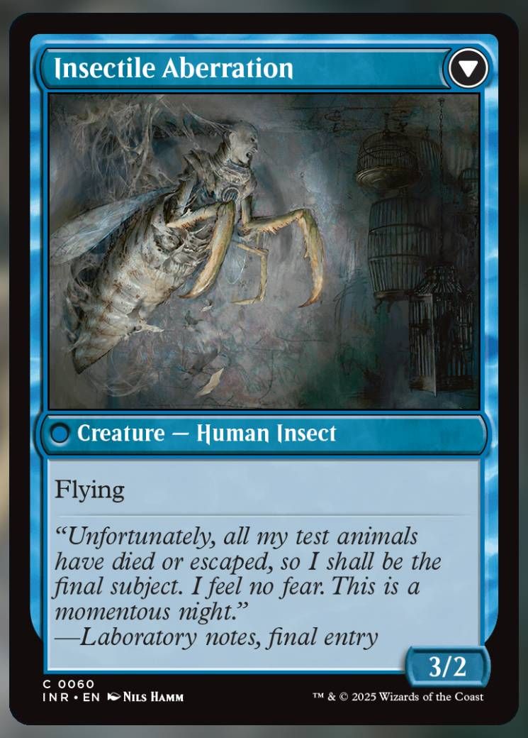 Magic The Gathering Insectile Aberration Card.