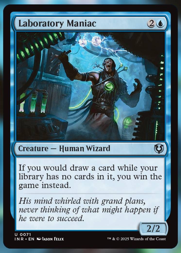 Magic The Gathering Laboratory Maniac Card.
