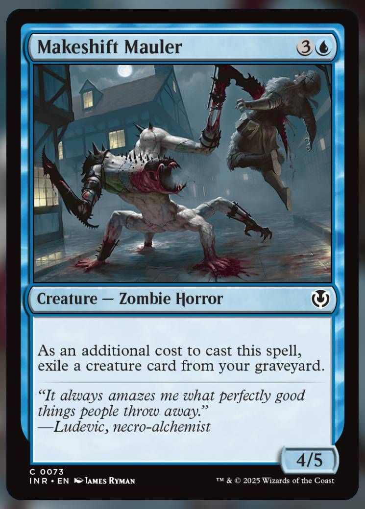 Magic The Gathering Makeshift Mauler Card.