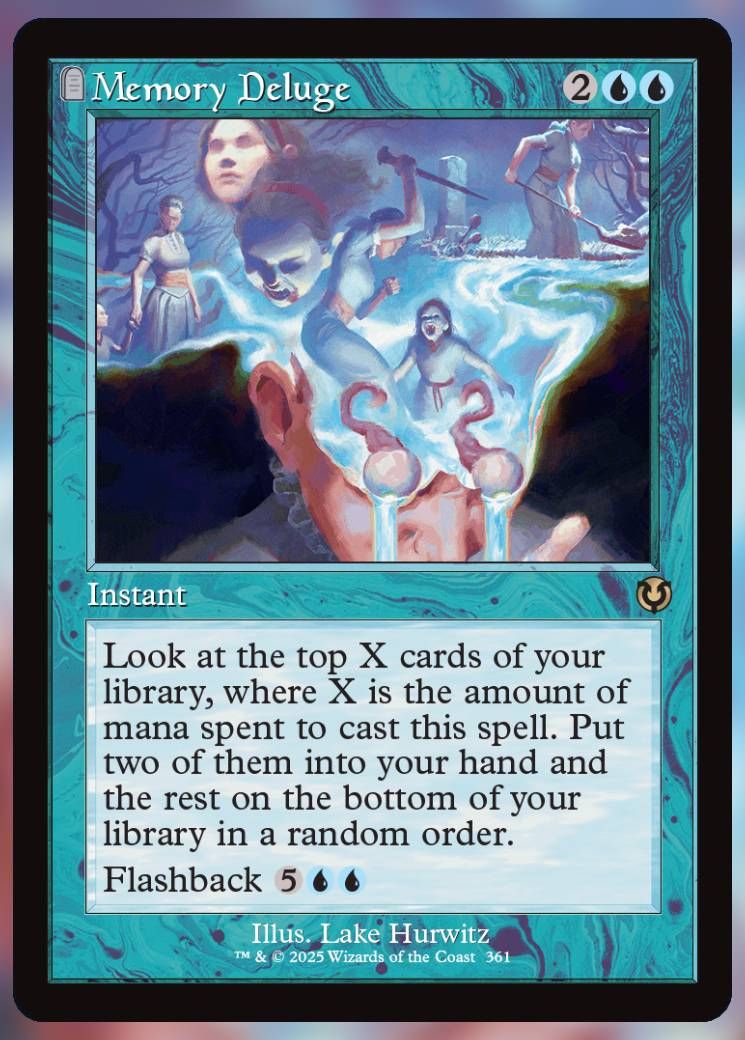 Magic The Gathering Memory Deluge Alt Card.