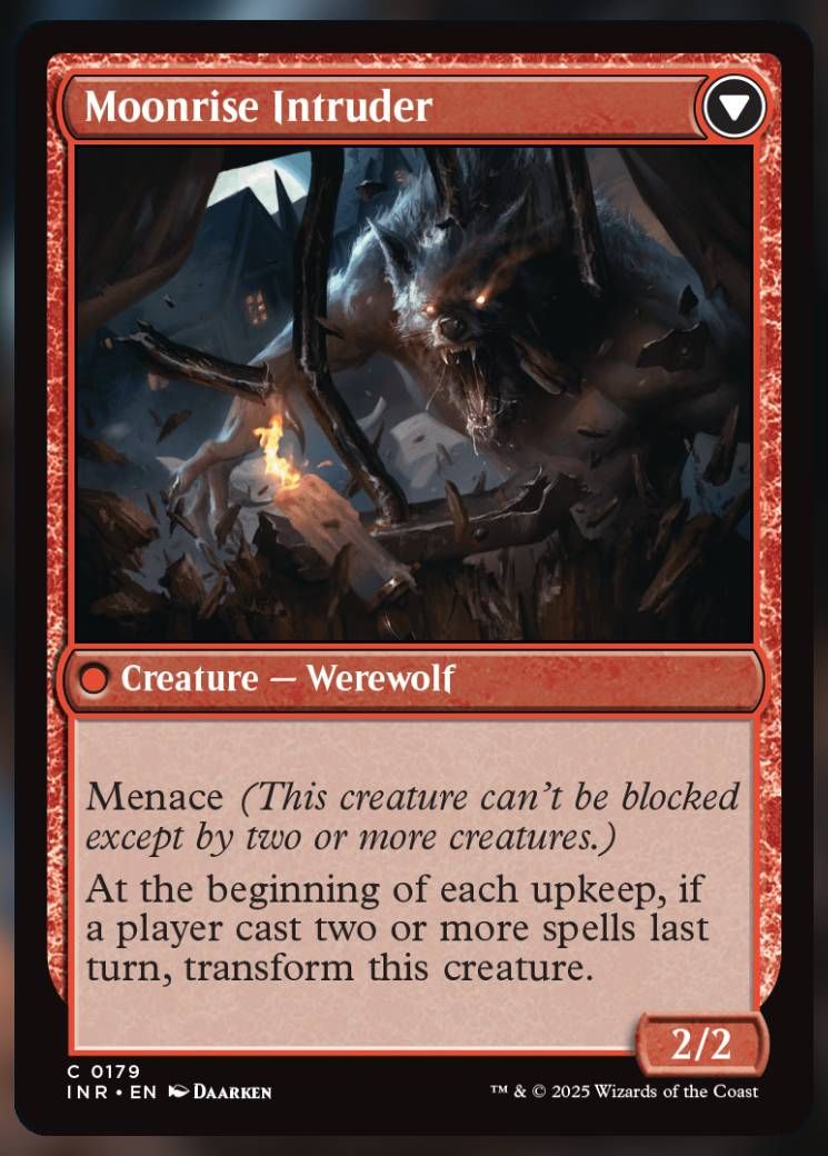 Magic The Gathering Moonrise Intruder Card.