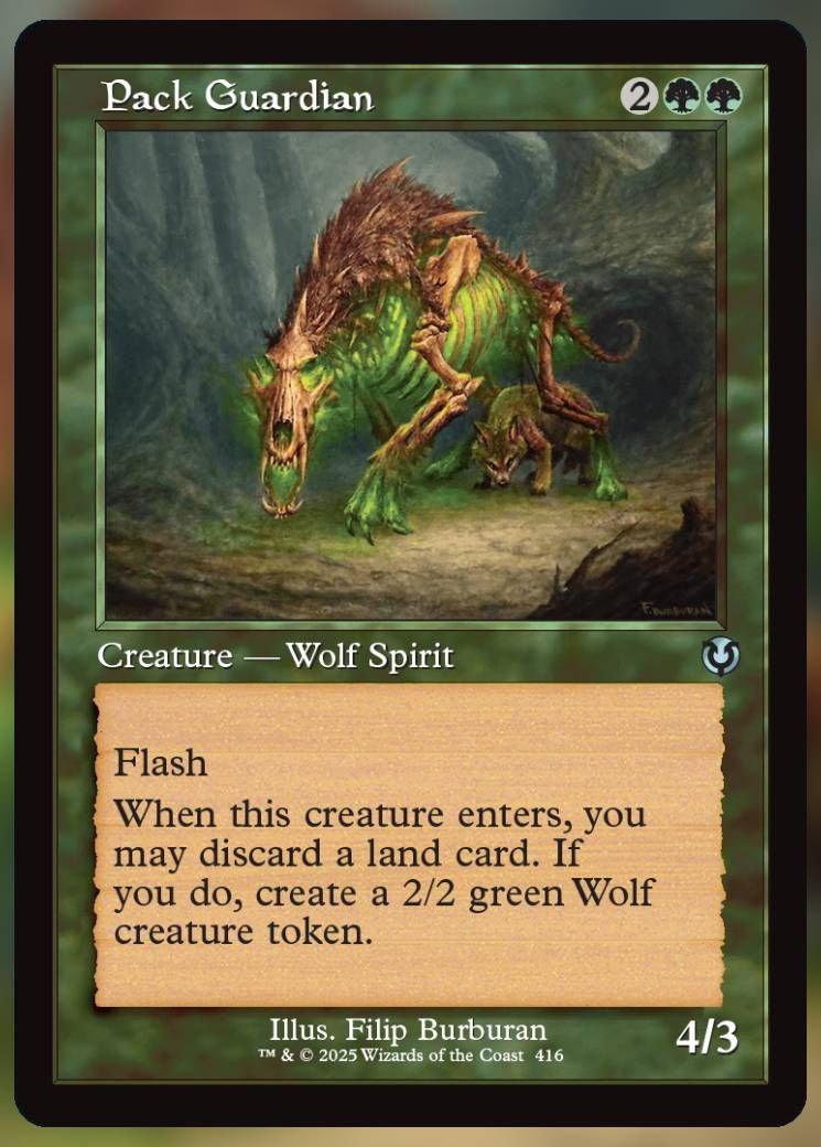 Magic The Gathering Pack Guardian Alt Card.