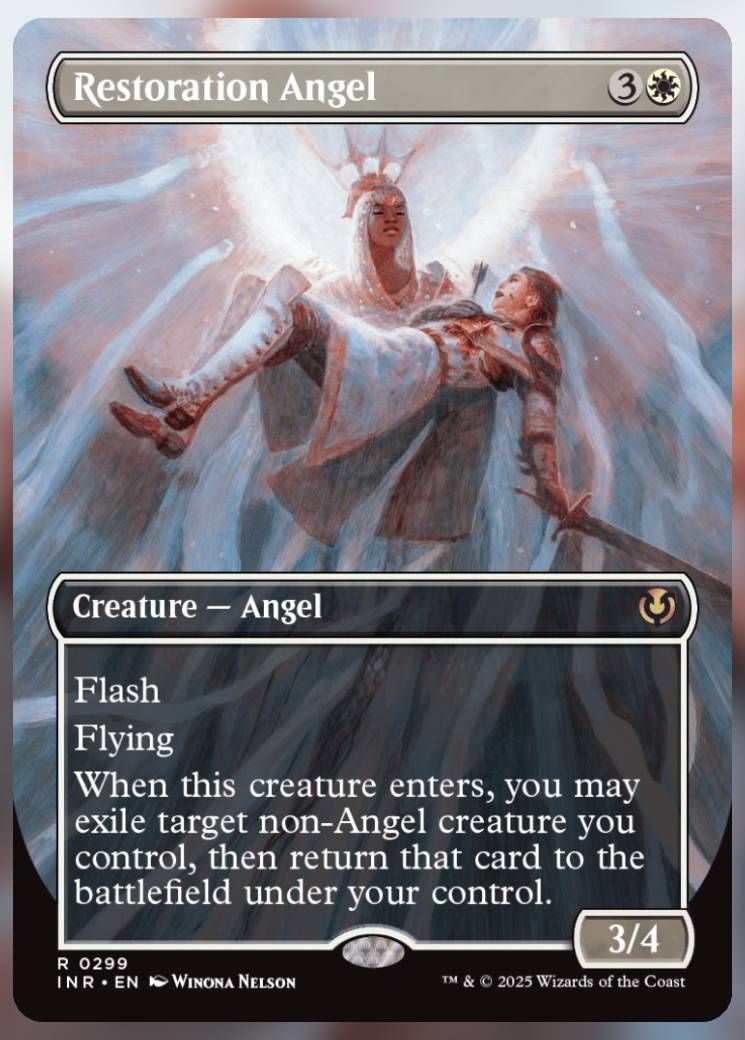 Magic The Gathering Restoration Angel Alt Card.