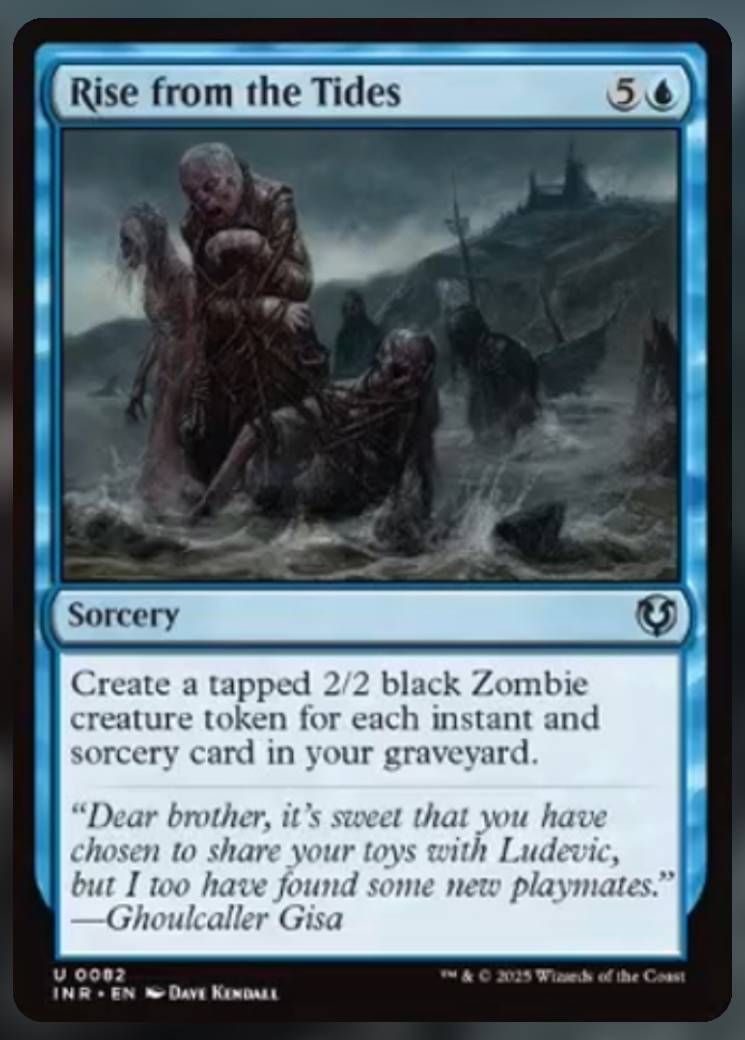 Magic The Gathering Rise from the Tides Card.
