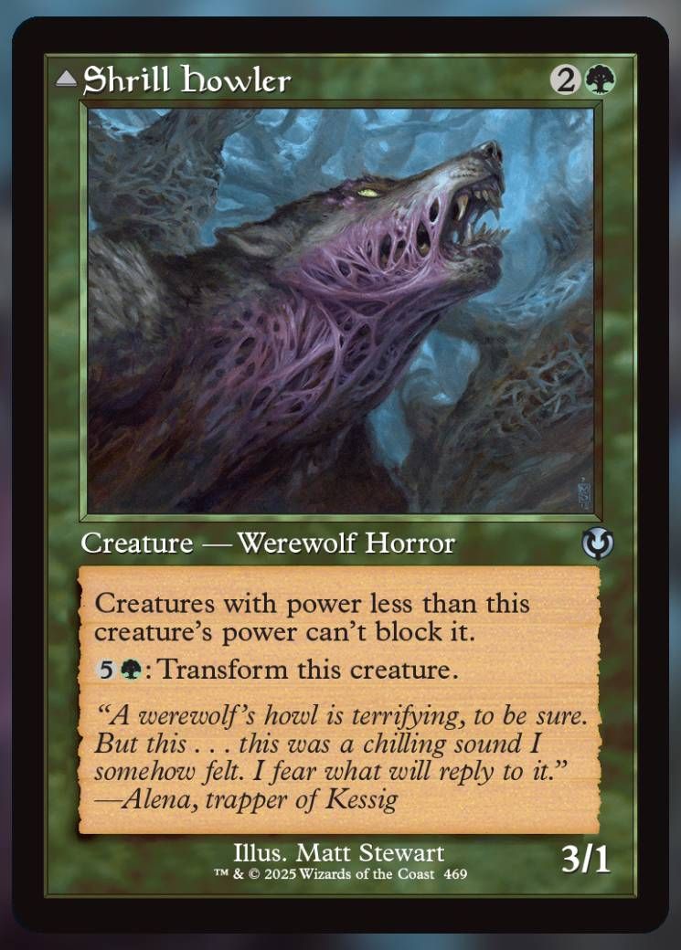 Magic The Gathering Shrill Howler Alt Card.