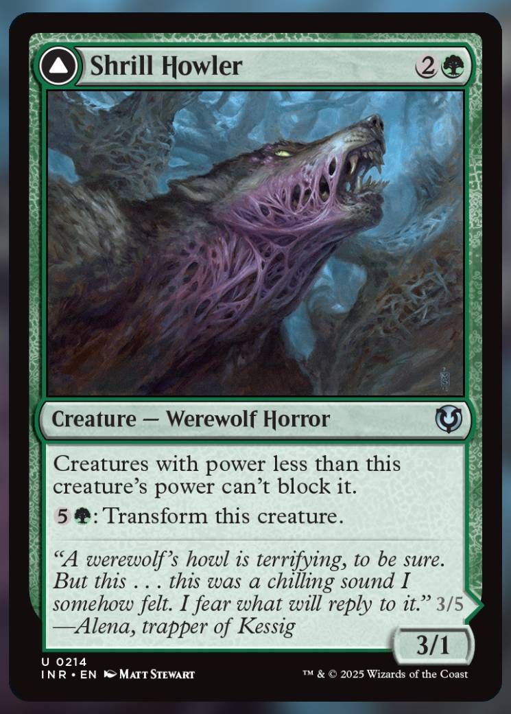Magic The Gathering Shrill Howler Card.