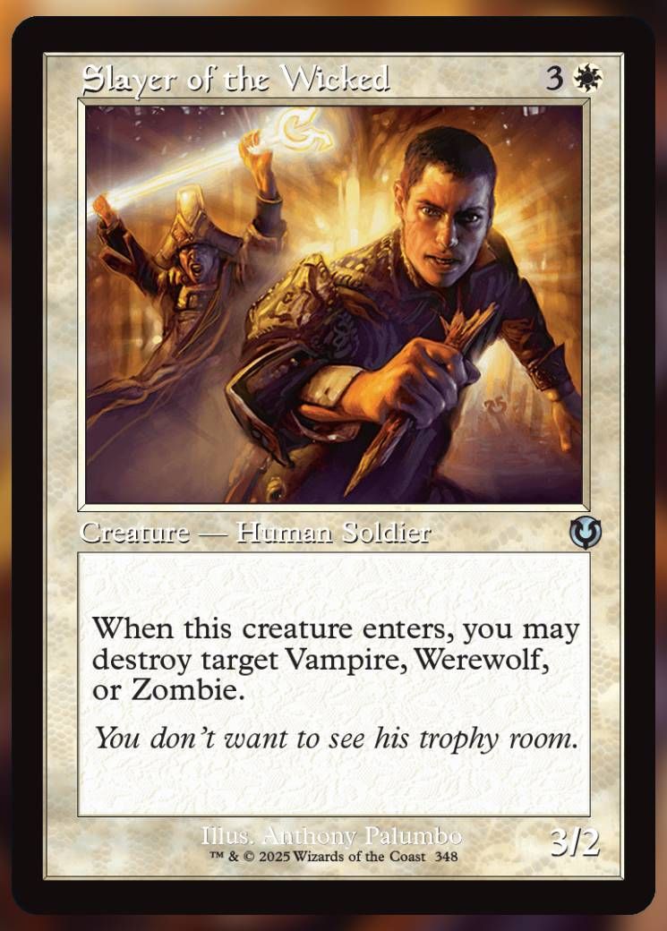 Magic The Gathering Slayer of the Wicked Alt Card.
