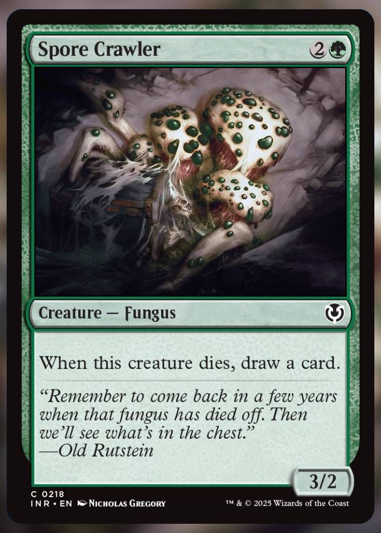 Magic The Gathering Spore Crawler Card.