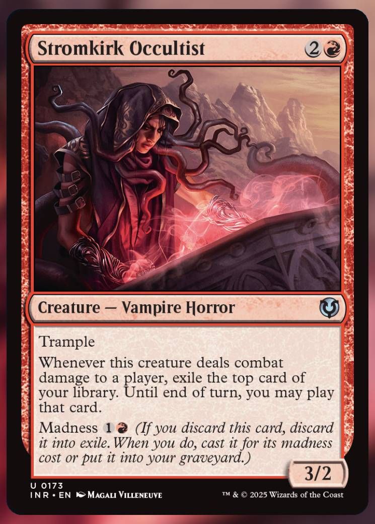 Magic The Gathering Stromkirk Occultist Card.