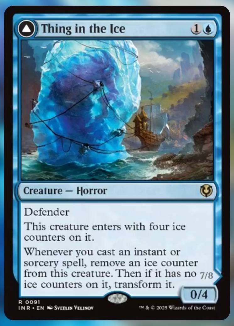 Magic The Gathering Thing In The Ice Card.