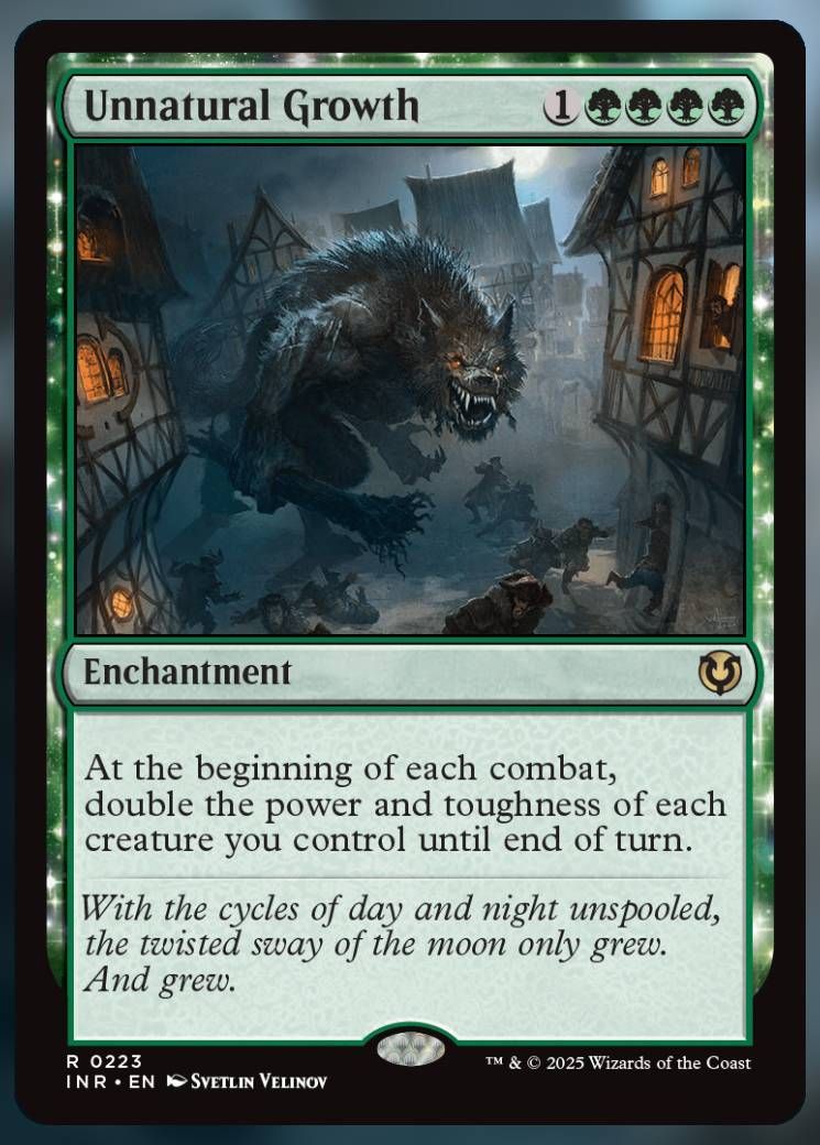 Magic The Gathering Unnatural Growth Card.