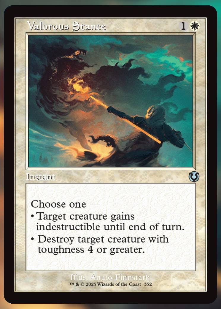 Magic The Gathering Valorous Stance Alt Card.