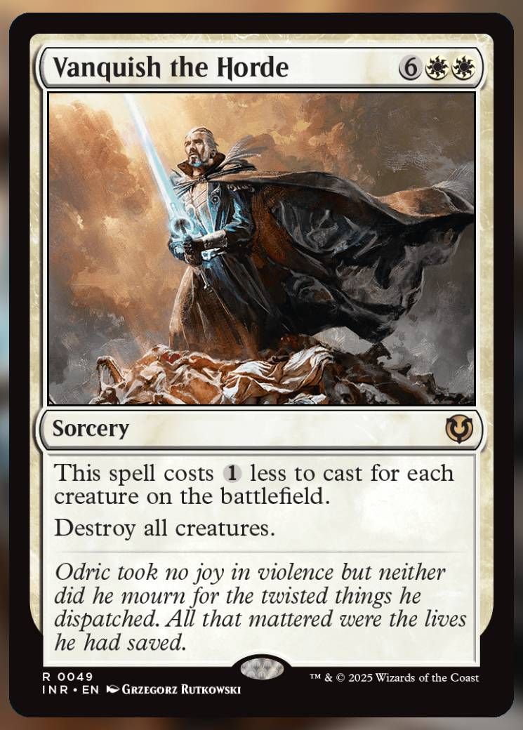 Magic The Gathering Vanquish The Horde Card.