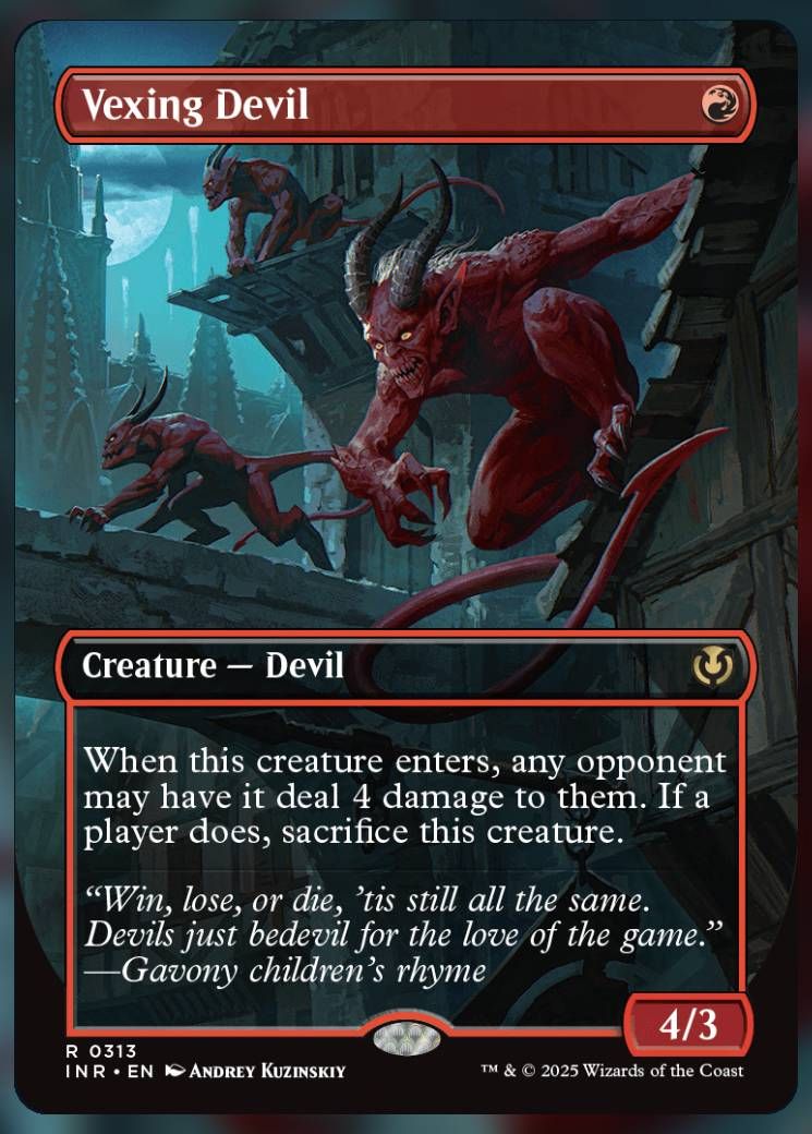 Magic The Gathering Vexing Devil Alt Card.