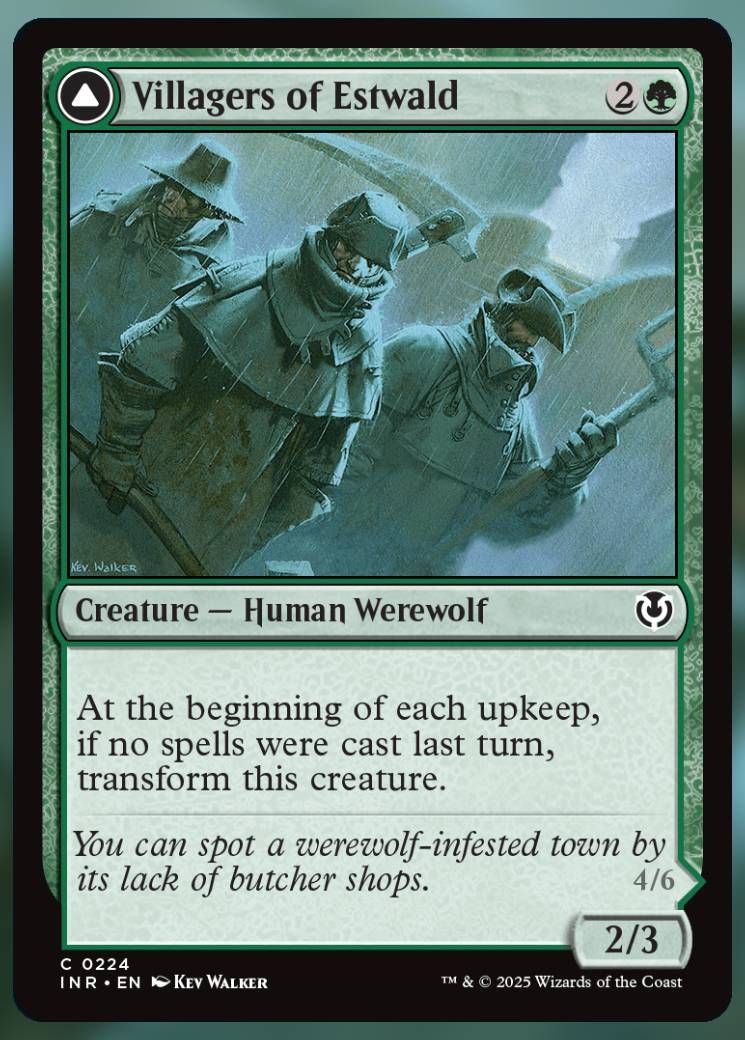 Magic The Gathering Villagers of Estwald Card.