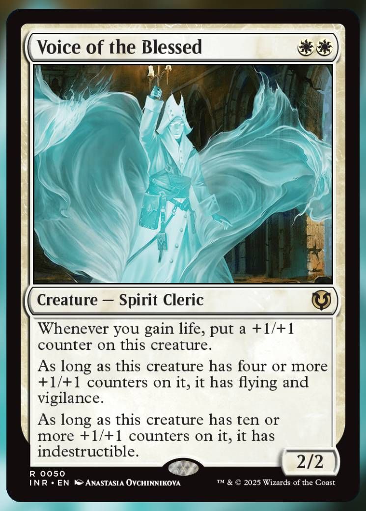 Magic The Gathering Voice Of The Blessed Card.