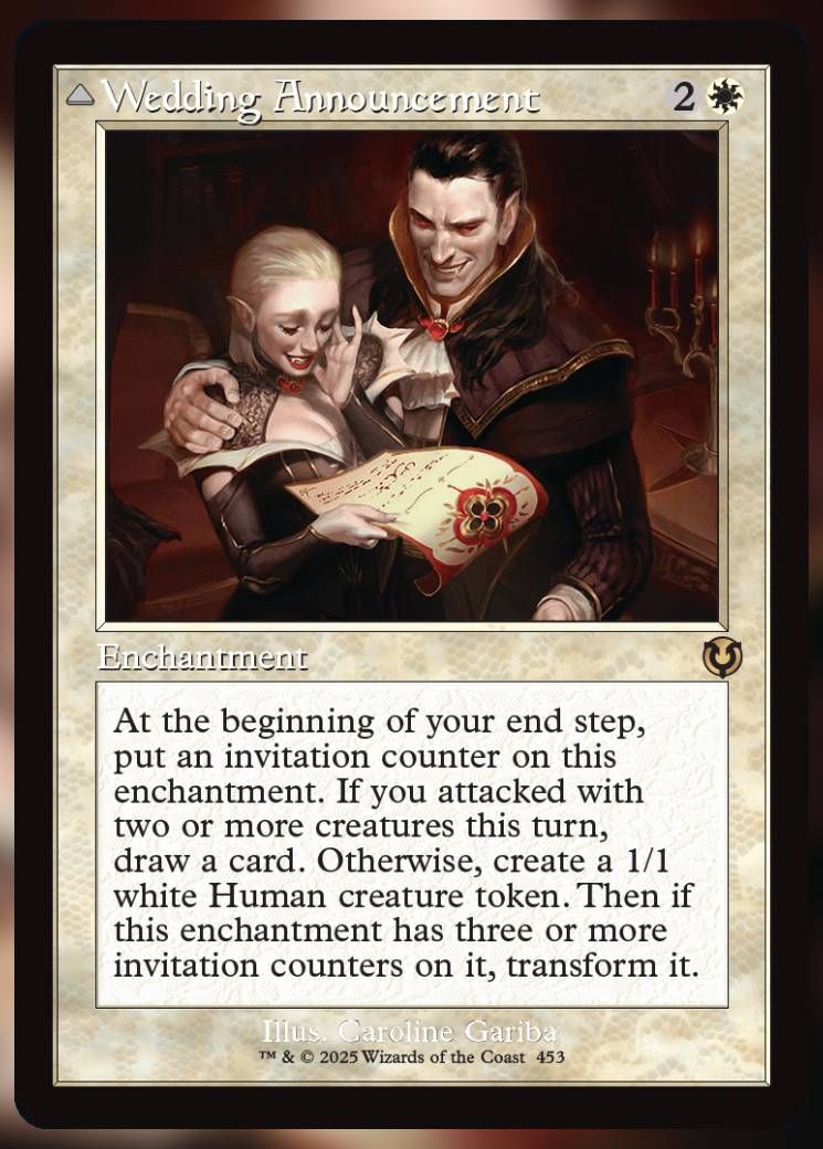 Magic The Gathering Wedding Announcement Alt Card.