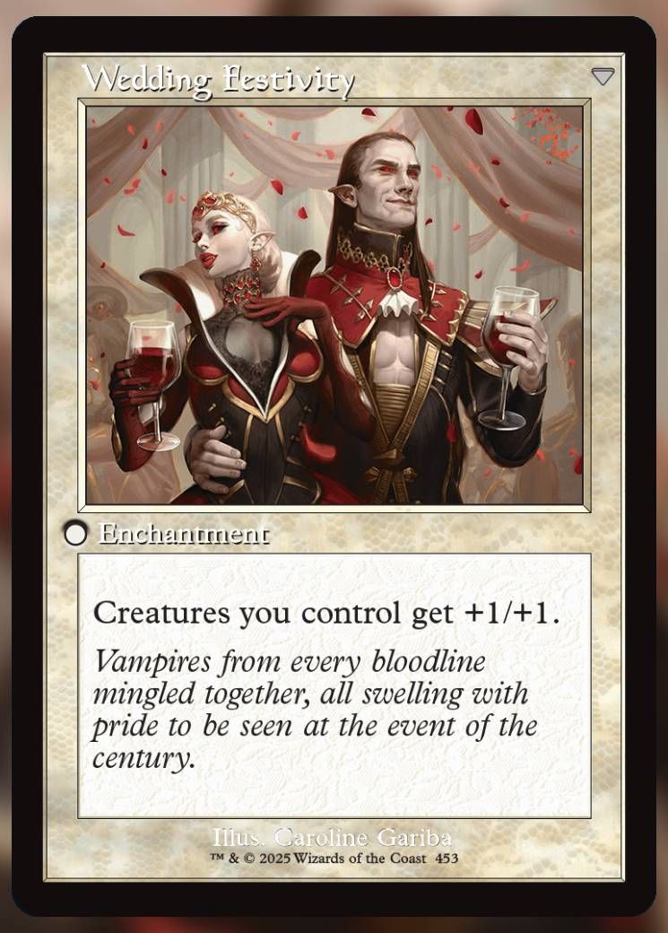 Magic The Gathering Wedding Festivity Alt Card.