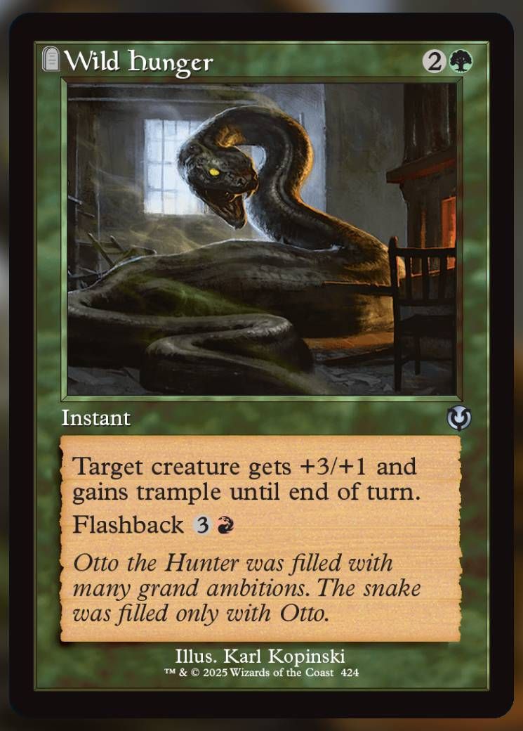 Magic The Gathering Wild Hunger Alt Card.