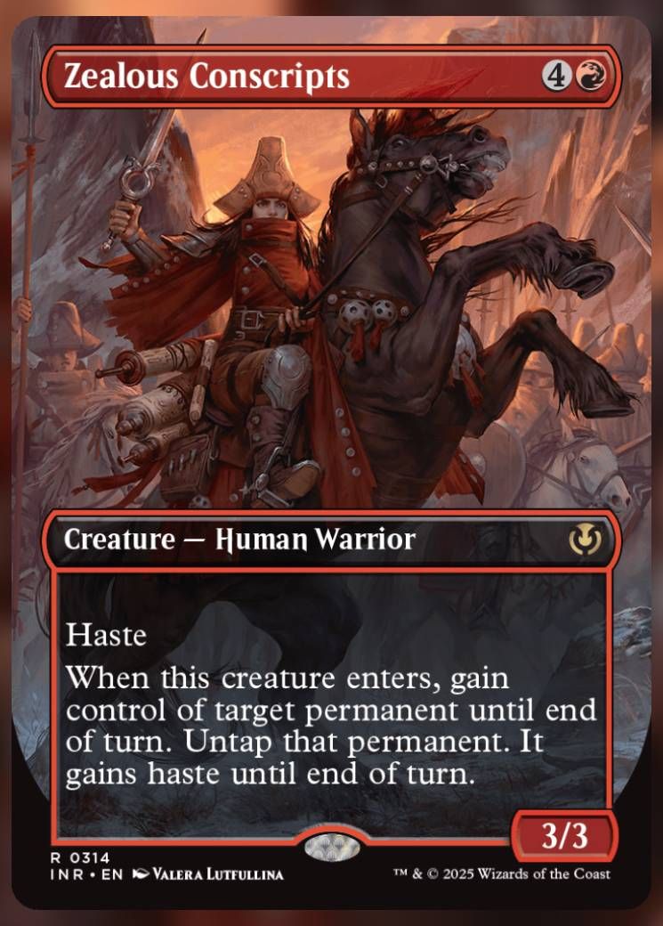 Magic The Gathering Zealous Conscripts Alt Card.