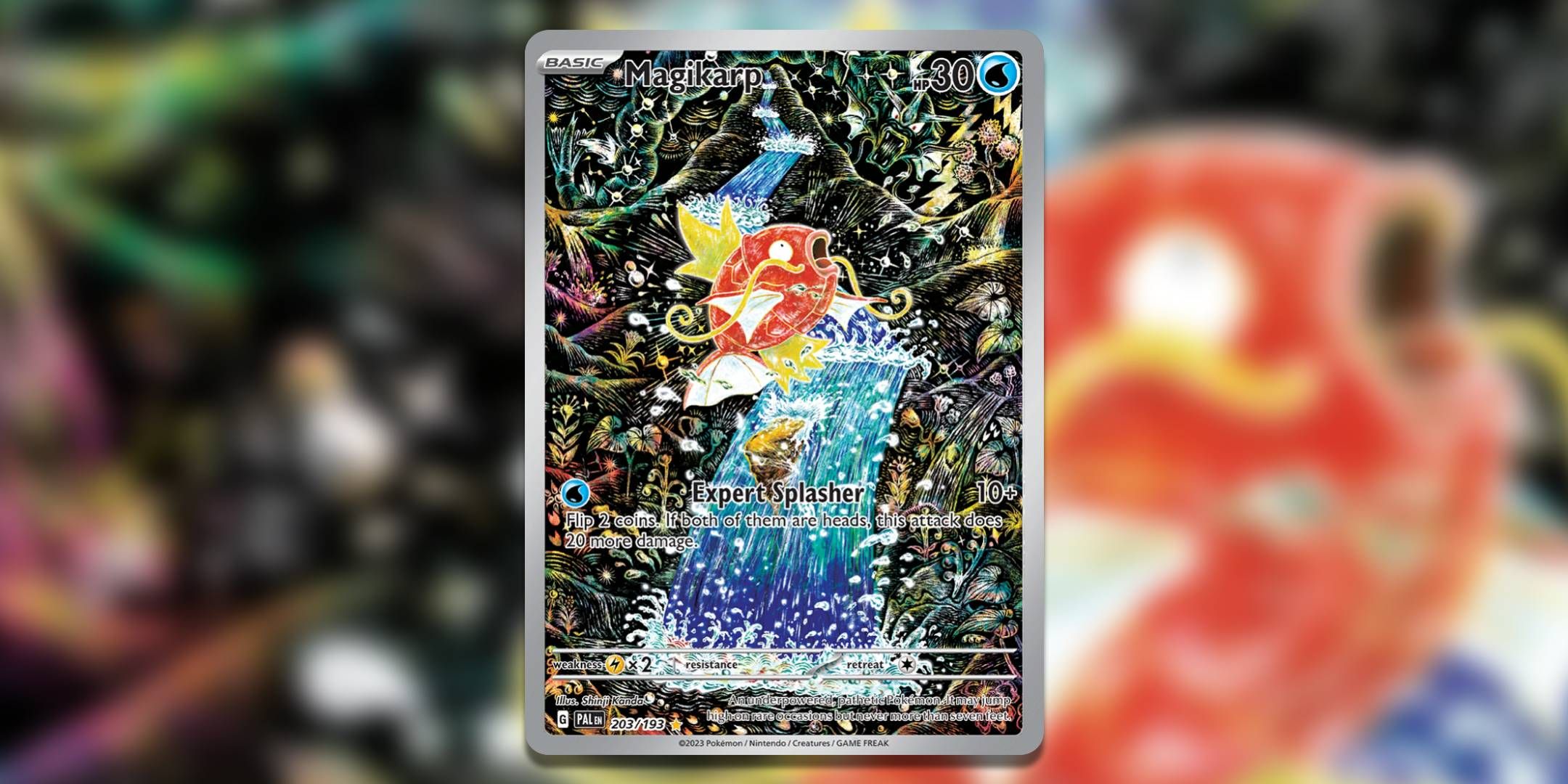 Screenshot of Magikarp Paldea Evolved Pokemon TCG.