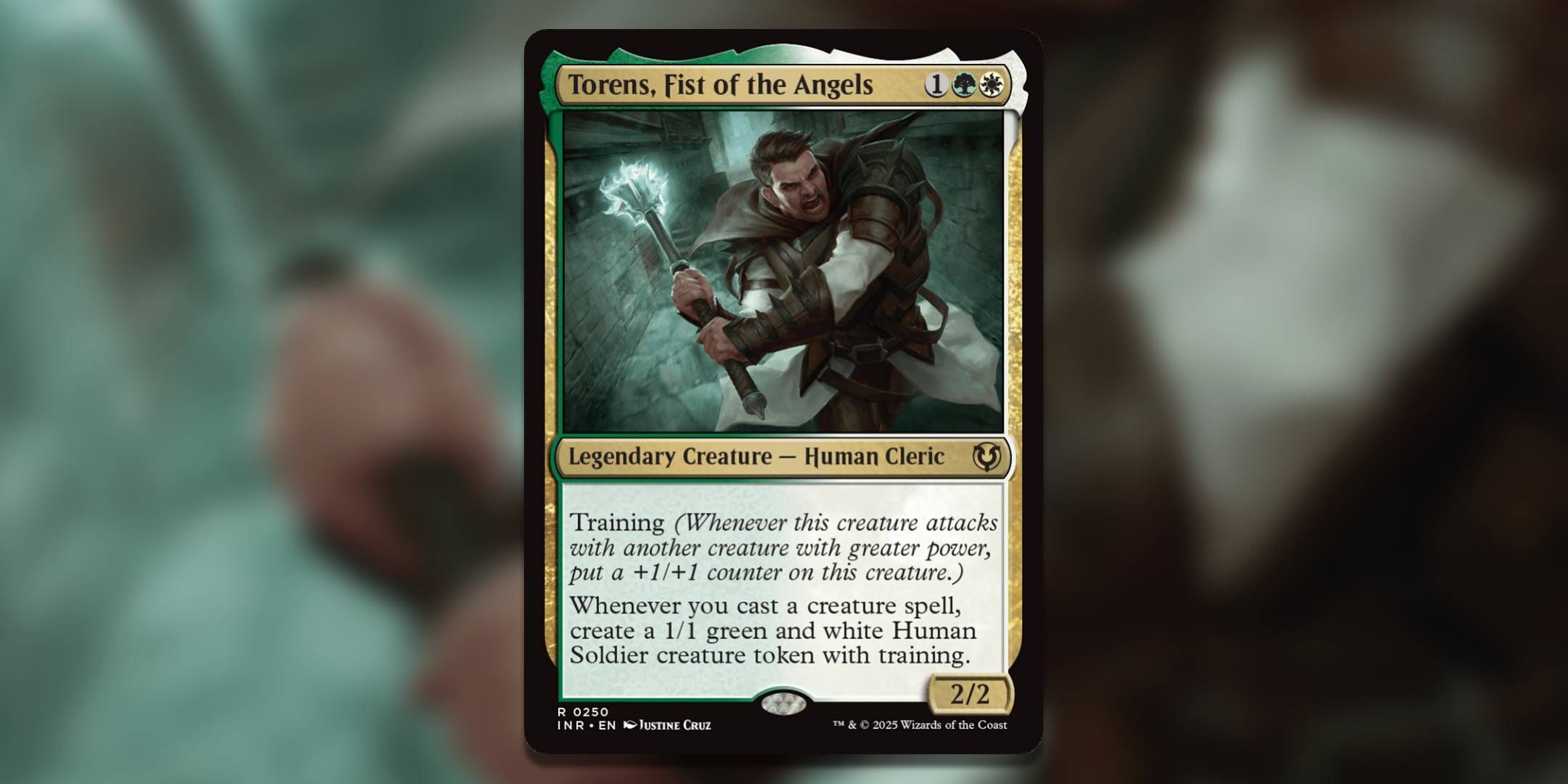The Magic The Gathering card Torens Fist of the Angels by Justine Cruz.