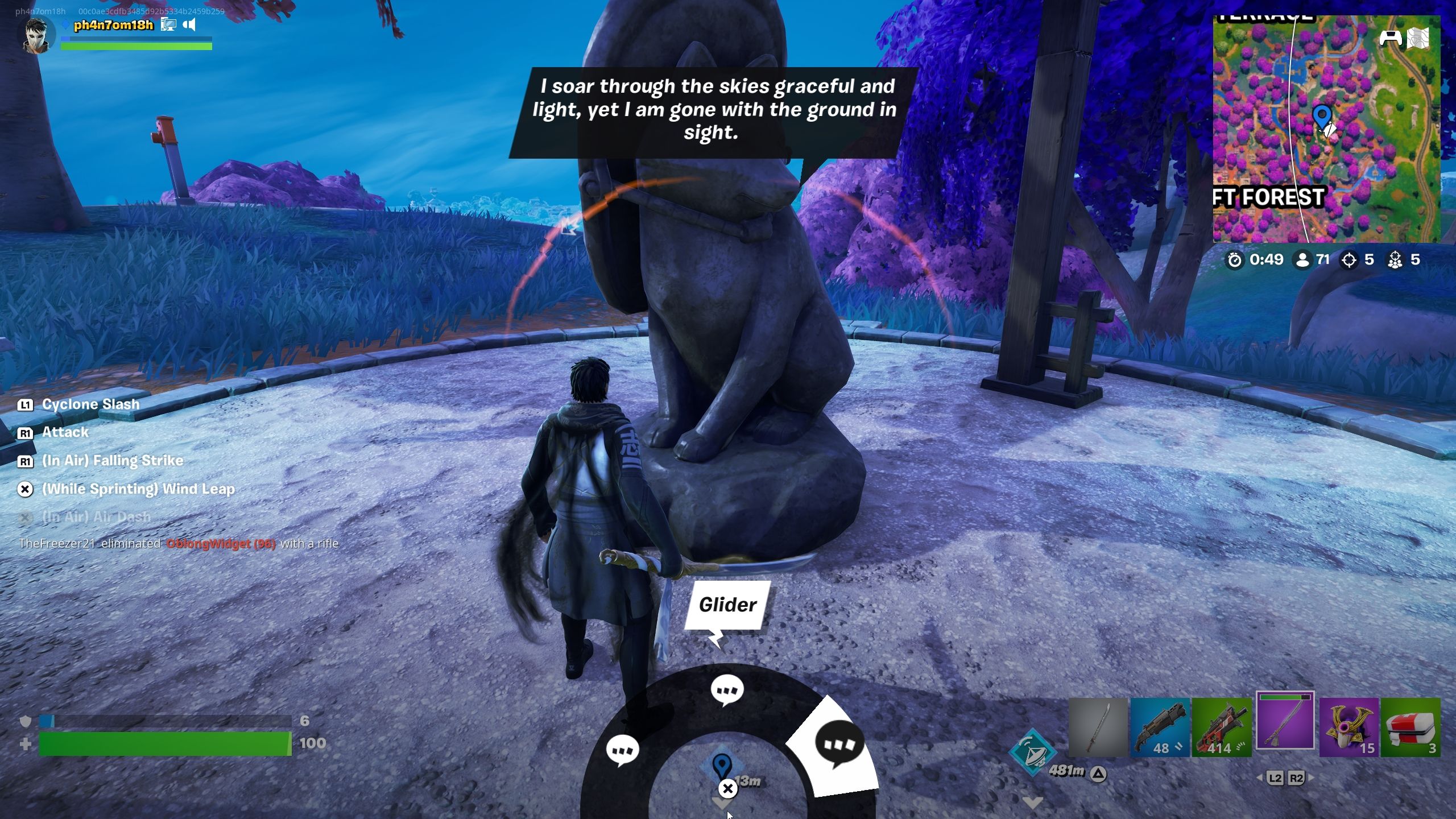 Third fox puzzle location - Fortnite