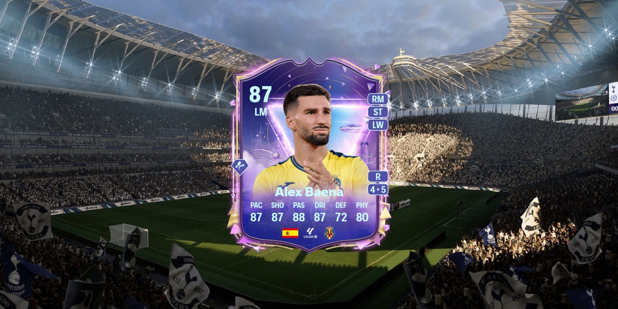 Alex Baena's card in EA Sports FC 25.