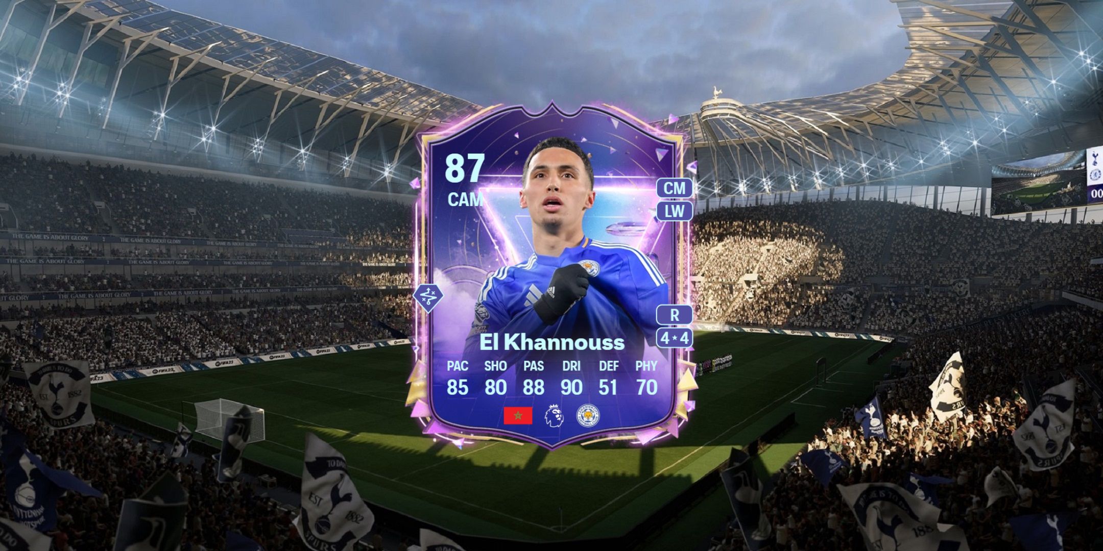 Bilal El Khannouss' card in EA Sports FC 25.