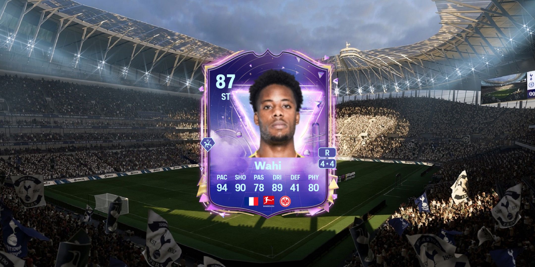 Elye Wahi's card in EA Sports FC 25.