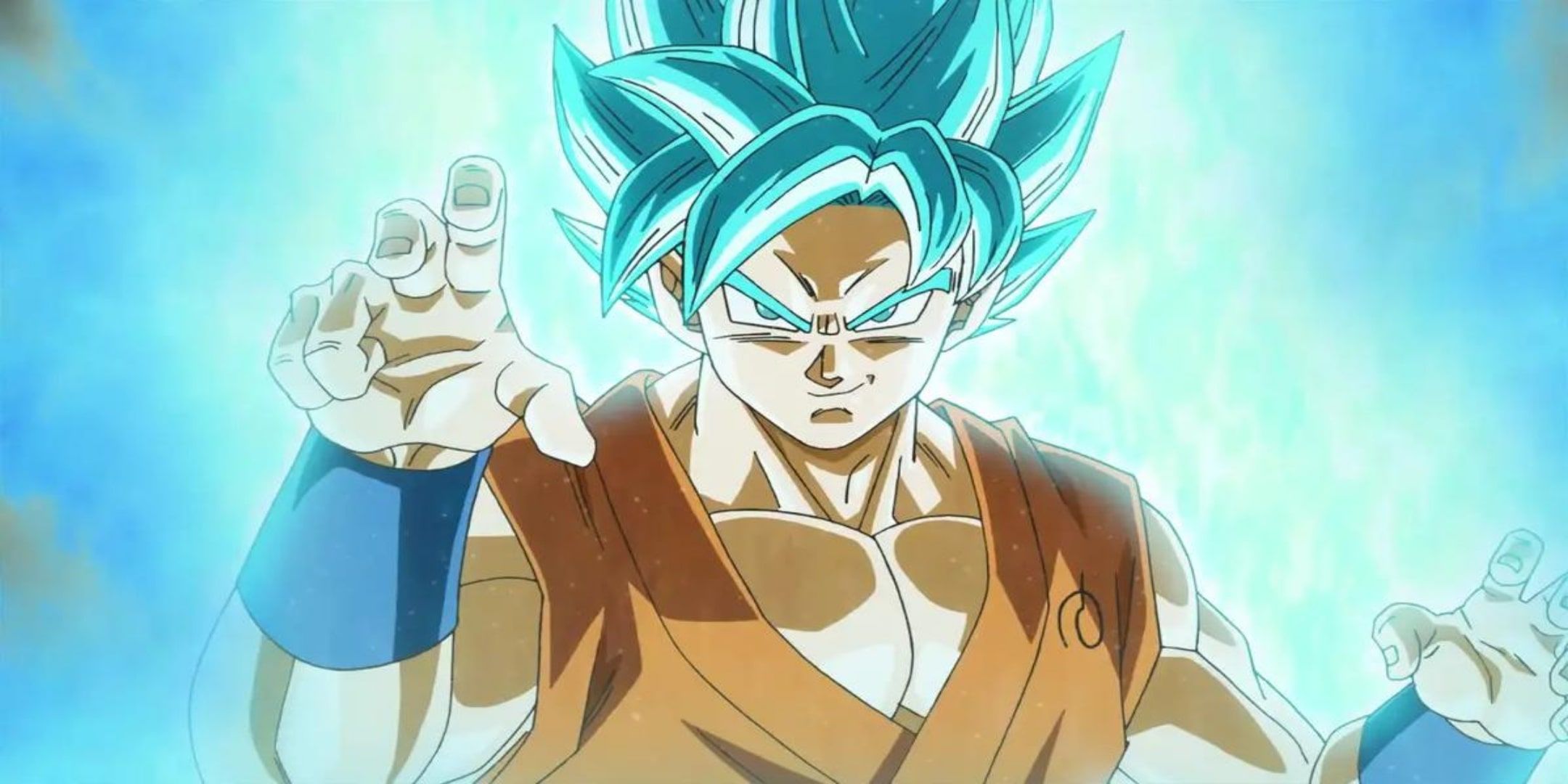 Goku's Super Saiyan Blue form from Dragon Ball Z.