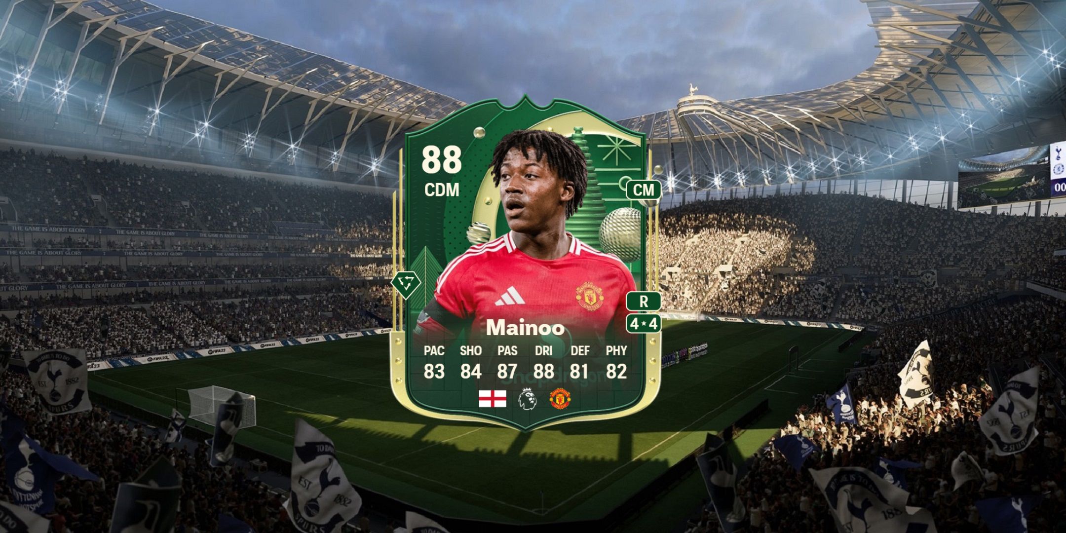 Kobbie Mainoo's card in EA Sports FC 25.