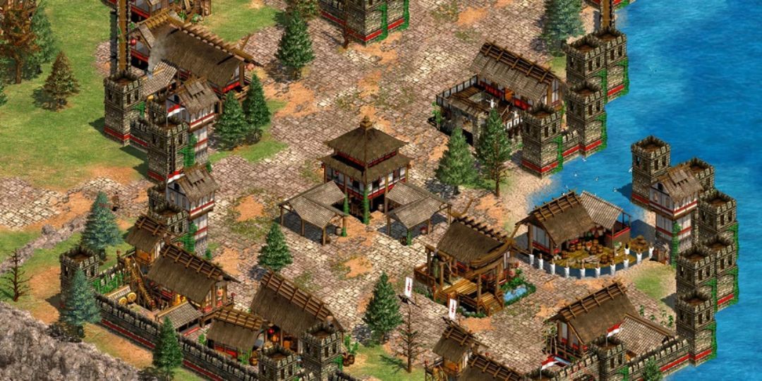A Korean village sits besides the river.
