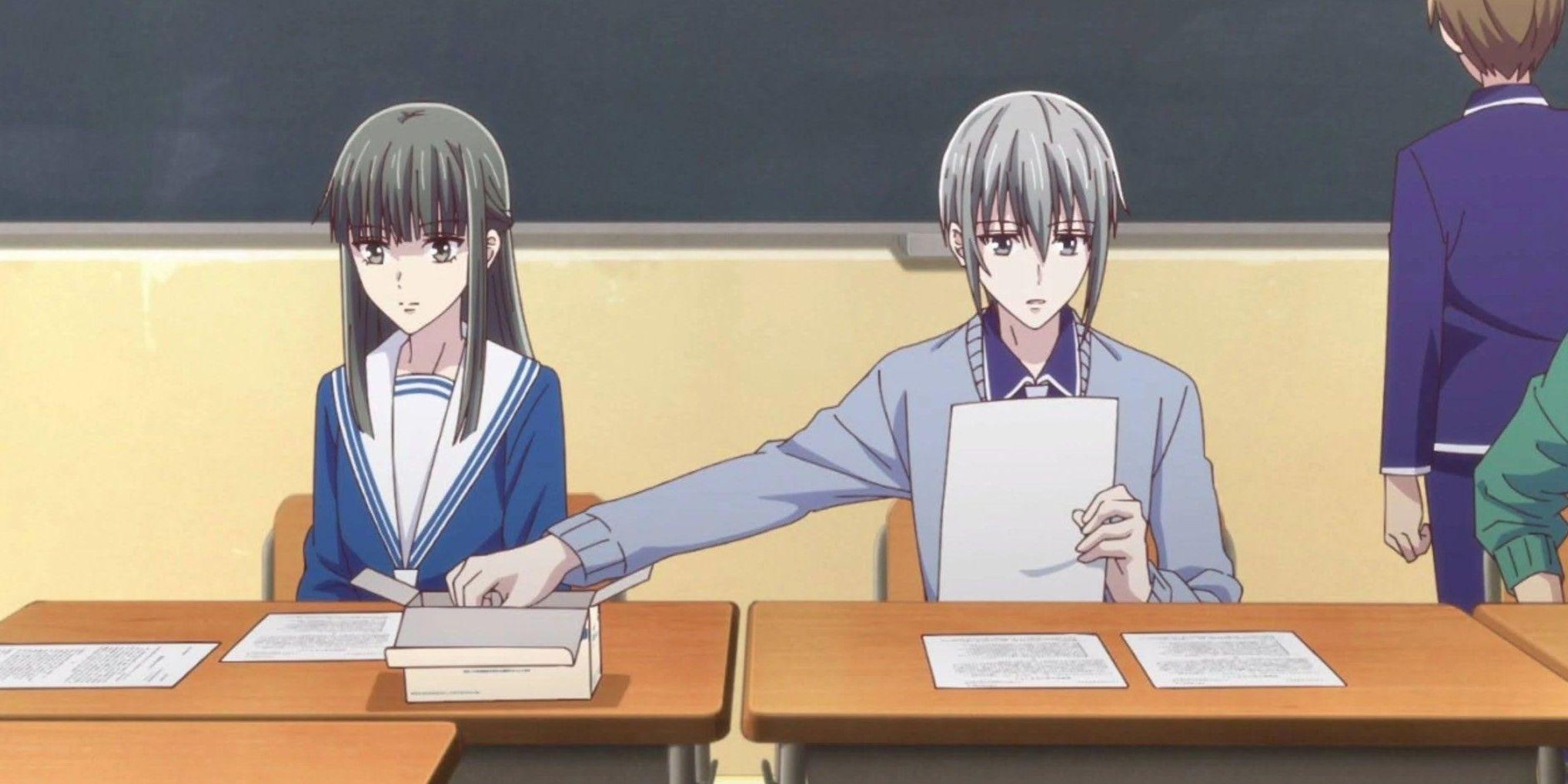 Yuki & Machi side by side in Fruits Basket. 