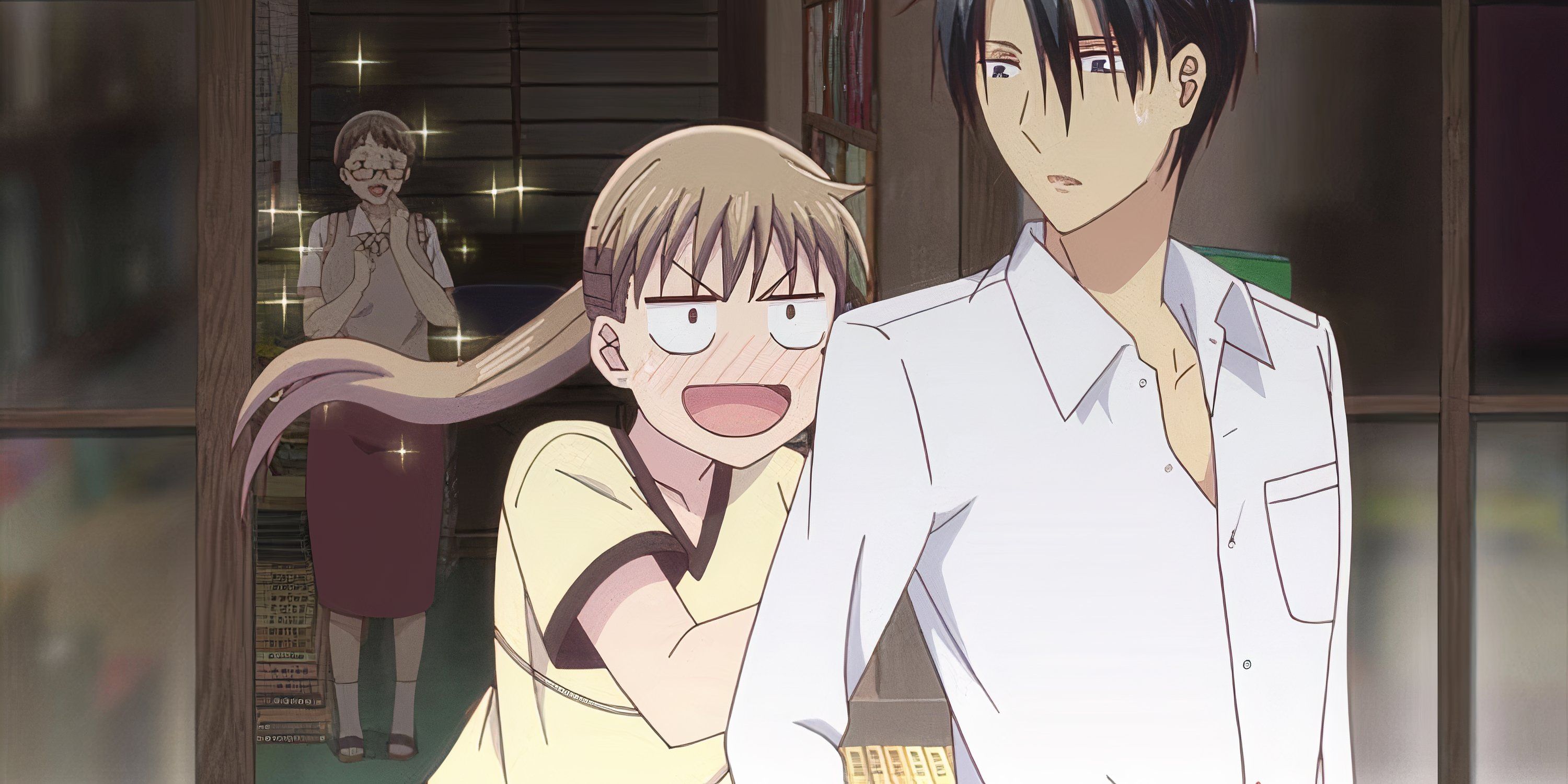  Hatori & Mayuko Shiraki in Fruits Basket in the library. 