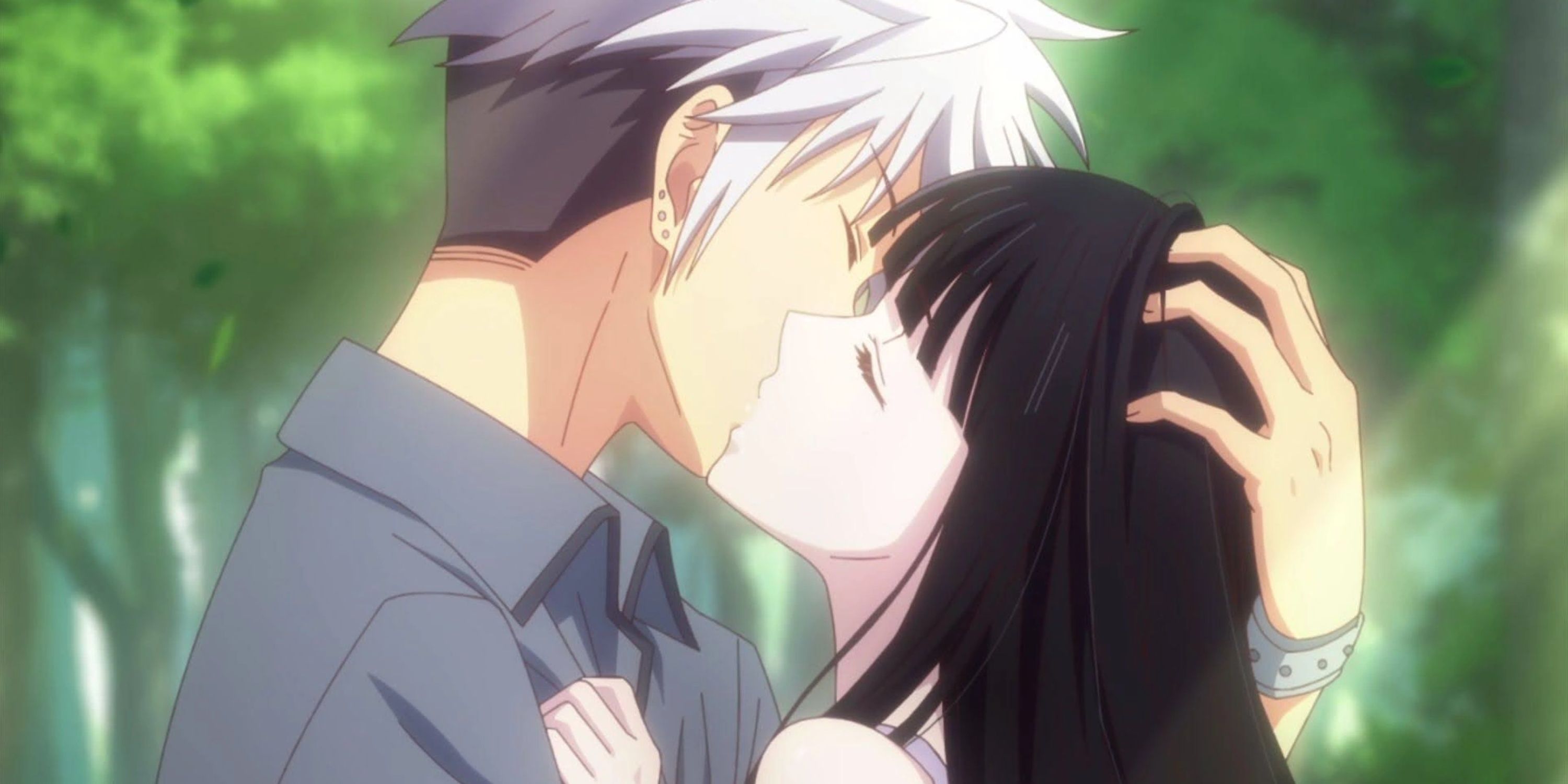 Rin & Haru kissing in Fruits Basket. 