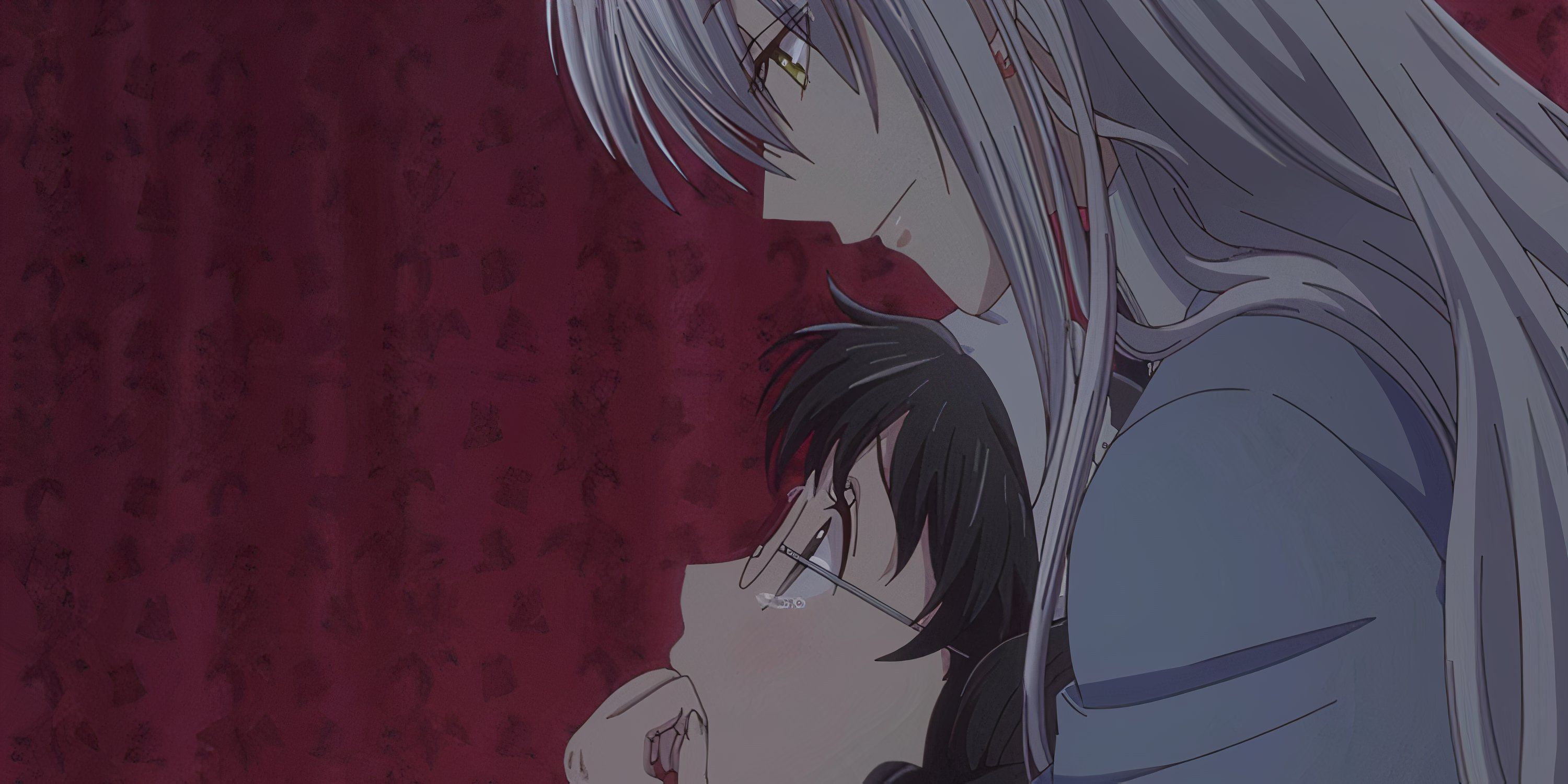 Ayame & Mine during the moment where he says "I was made to love you."