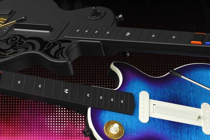 crkd gibson les paul pro and encore guitar controllers.