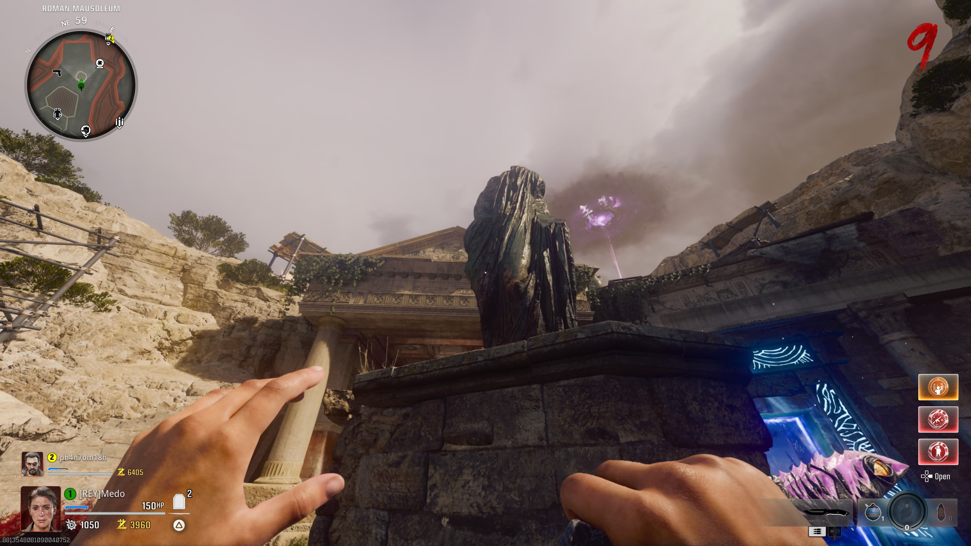 Player is looking at a headless statue - bo6